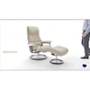 Stressless by Ekornes Mayfair Small Reclining Chair and Ottoman